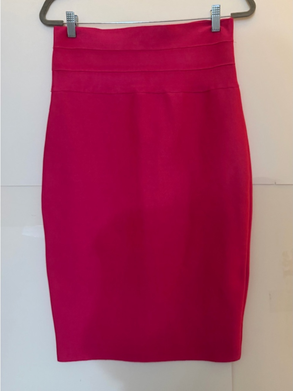WOW couture Hot Pink Tailored Pencil Skirt